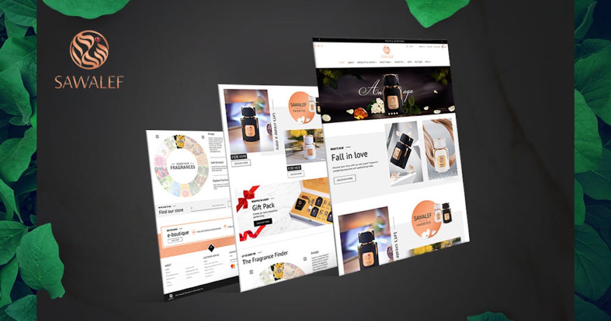 A new Luxury perfume website launched in UAE by The Media Lab