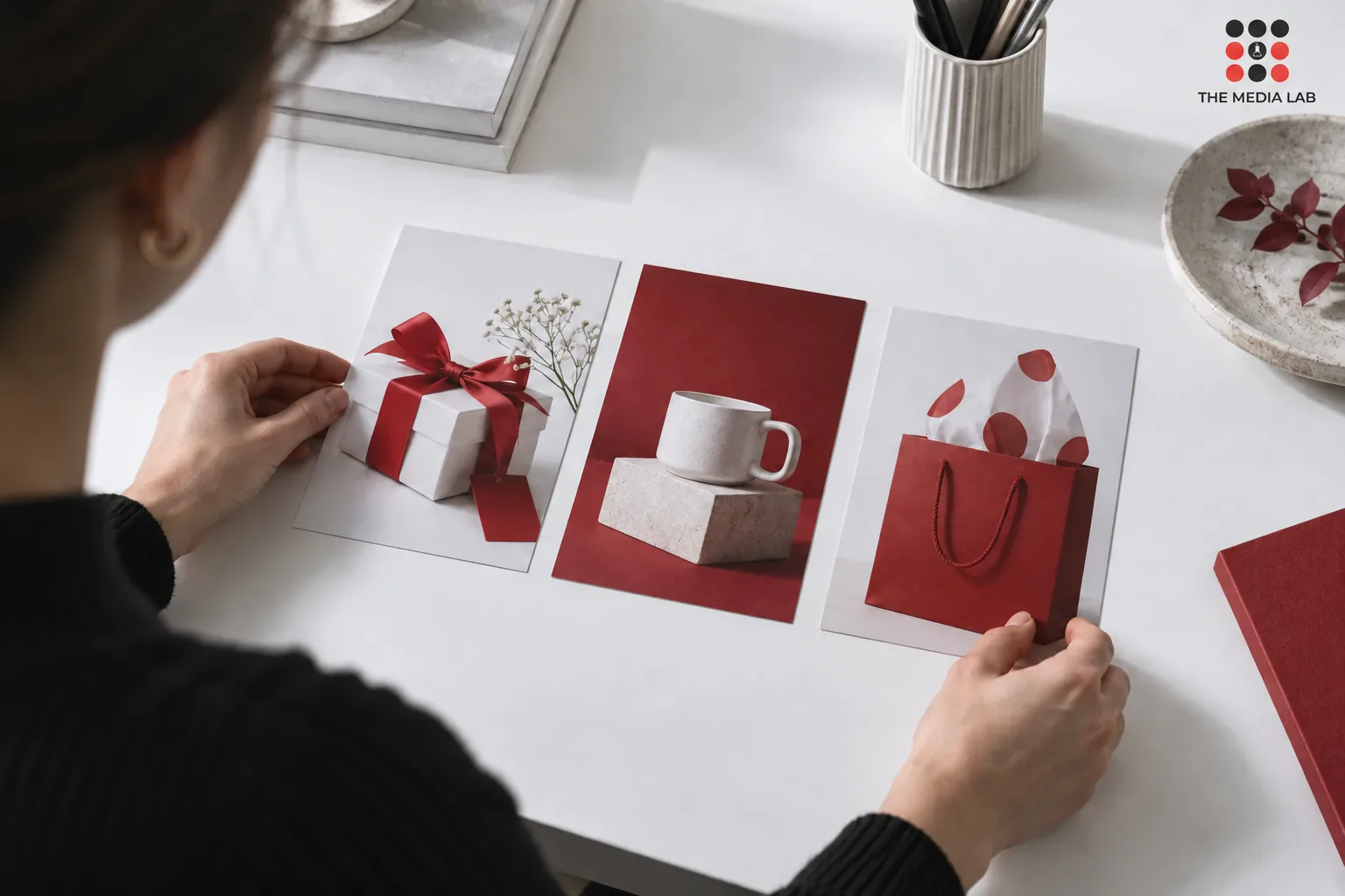 Campaign cards illustrating different customer messaging contexts — The Media Lab concept image.